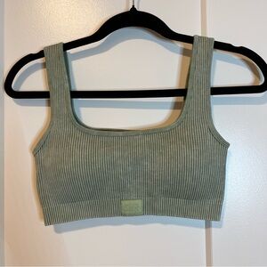 Sommer Ray Sage Green Ribbed Bralette